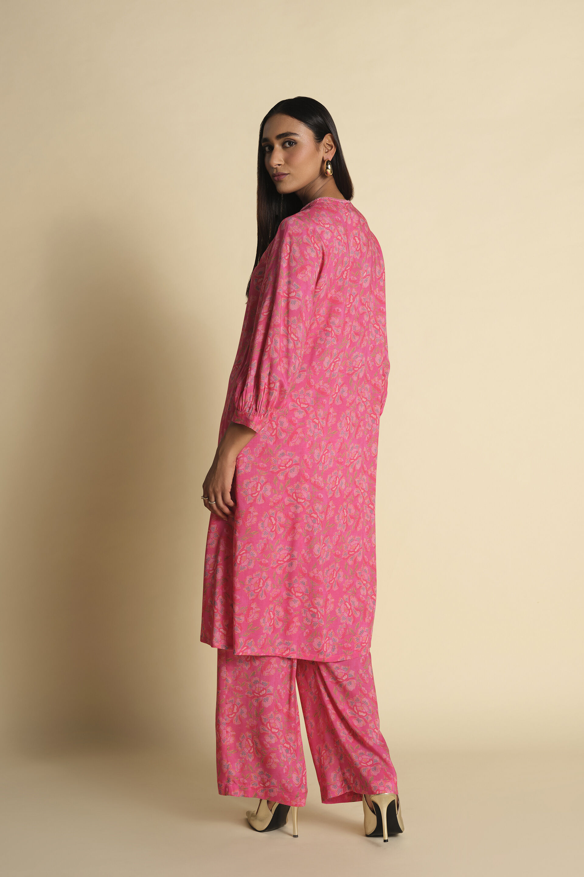 Phool Crush Co-ord, Pink, image 11